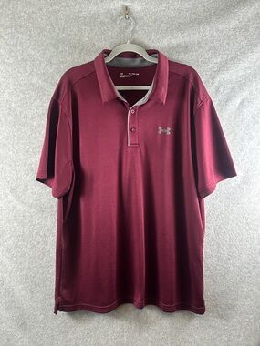 Under Armour Men’s Maroon Performance Polo - Size 2X